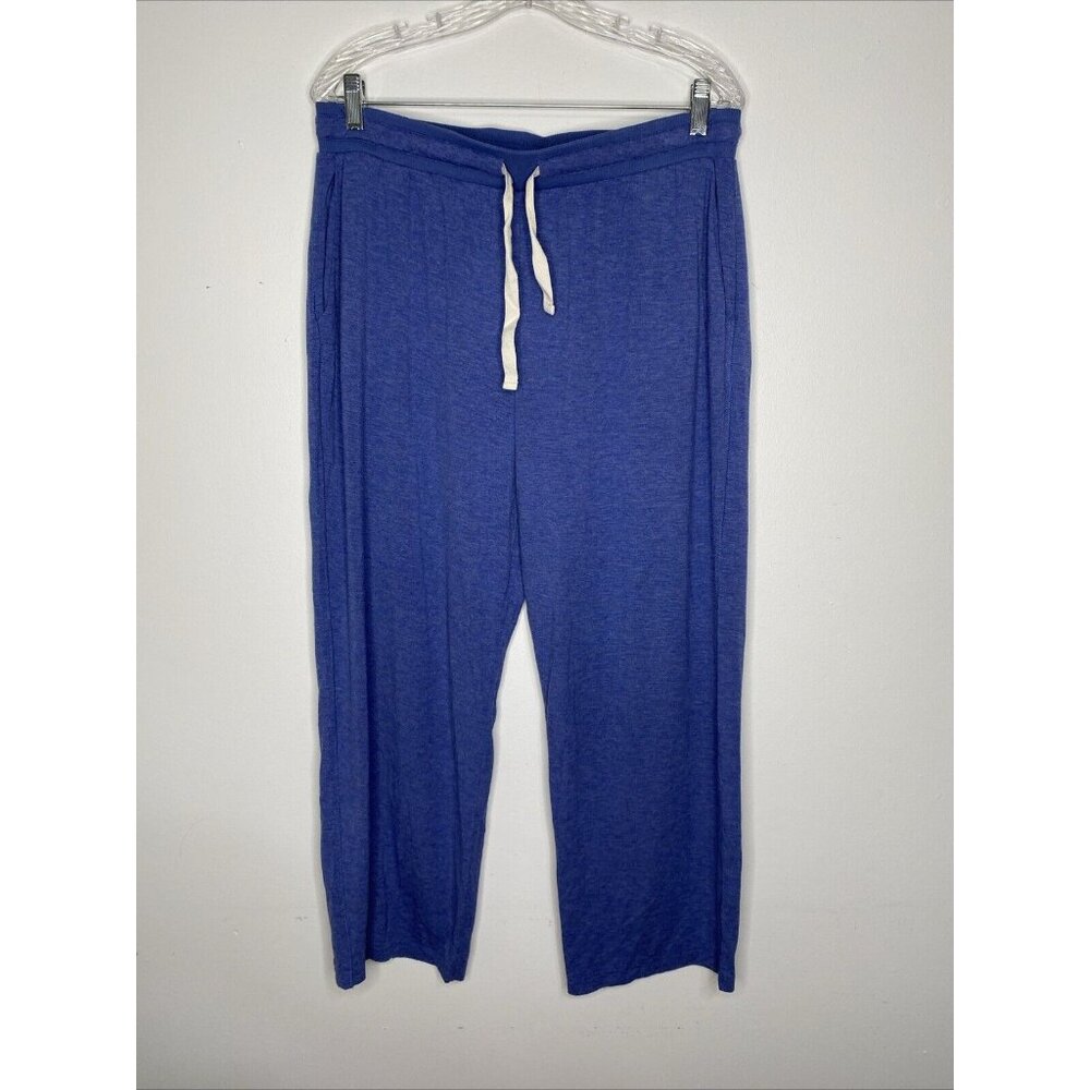 Skin Organic Cotton Pajama Pants Blue Sz 3 L Skin World Wide Pockets Drawstring